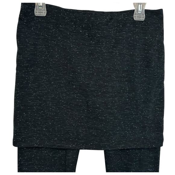Cabi Skirt Leggings Spacedye Charcoal M'Leggings Skirted Pull On #3210 Size S - Picture 3 of 9
